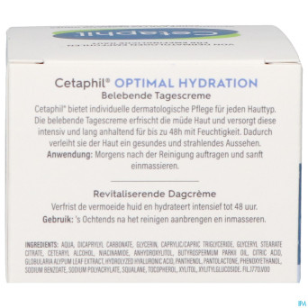 Cetaphil optimal hydration cr jour revitalisant48g