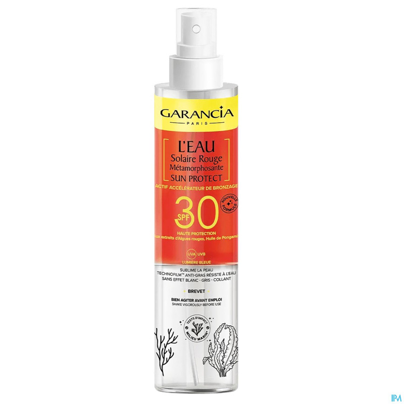 Garancia solaire eau rouge accel. ip30 spray 150ml