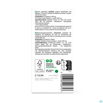 Purasana vegan artichaut    v-caps 60