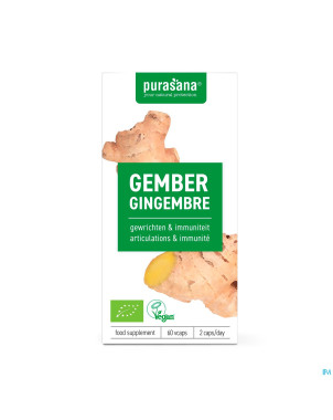 Purasana vegan gingembre  v-caps 60