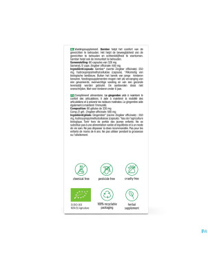 Purasana vegan gingembre  v-caps 60