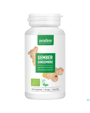 Purasana vegan gingembre  v-caps 60