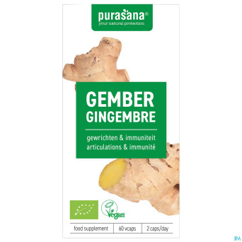 Purasana vegan gingembre  v-caps 60