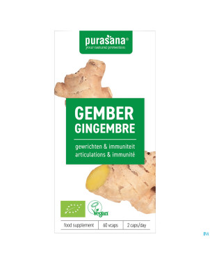 Purasana vegan gingembre  v-caps 60