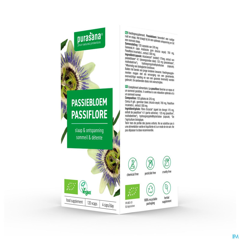 Purasana vegan passiflore    v-caps 120