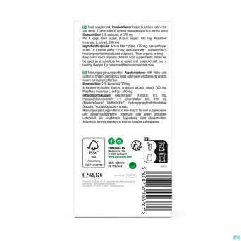 Purasana vegan passiflore    v-caps 120