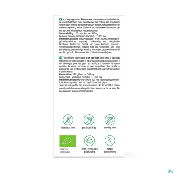 Purasana vegan myrtille    v-caps 120