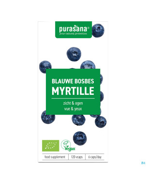 Purasana vegan myrtille    v-caps 120