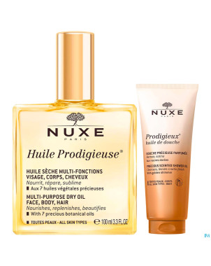 Nuxe huile prodigieuse 100ml+ huile douche    30ml