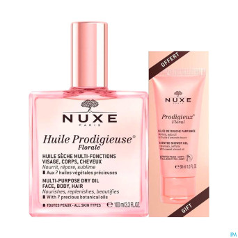 Nuxe huile prodigieuse 100ml+gel douch.floral 30ml