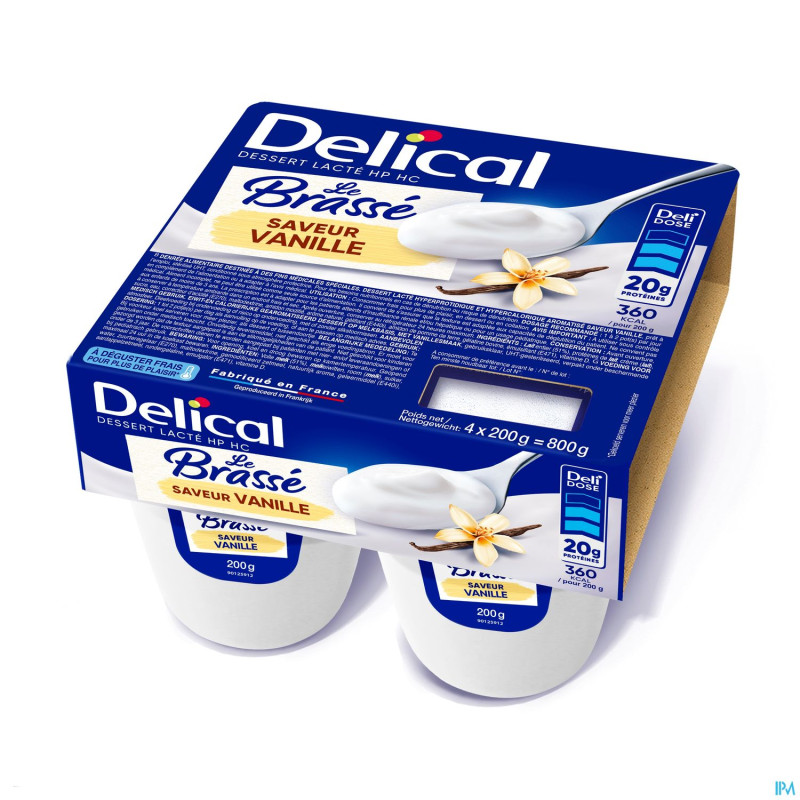 Delical le brasse vanille    4x200g
