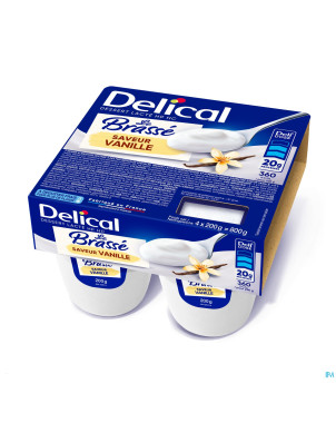 Delical le brasse vanille    4x200g