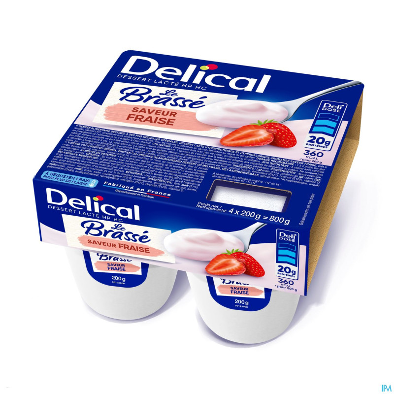 Delical le brasse fraise    4x200g