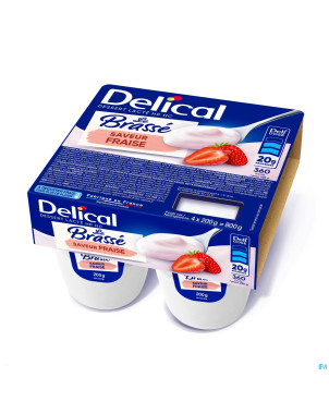 Delical le brasse fraise    4x200g