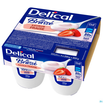 Delical le brasse fraise    4x200g