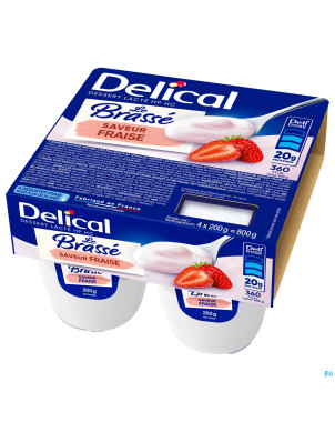 Delical le brasse fraise    4x200g