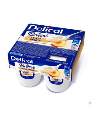 Delical le brasse peche    4x200g