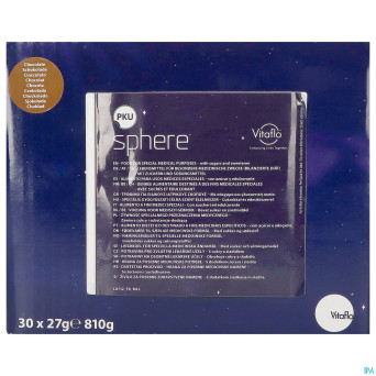 Pku sphere 15 chocolat    pdr sach 30x27g