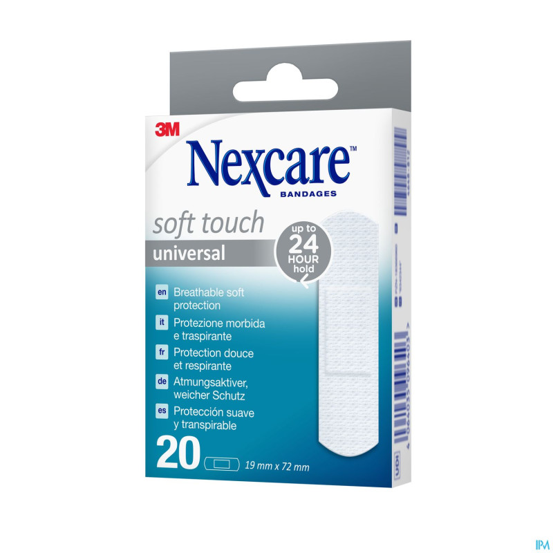 Nexcare 3m soft touch universal 19mmx72mm strips20