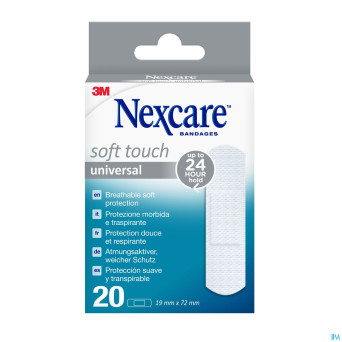 Nexcare 3m soft touch universal 19mmx72mm strips20