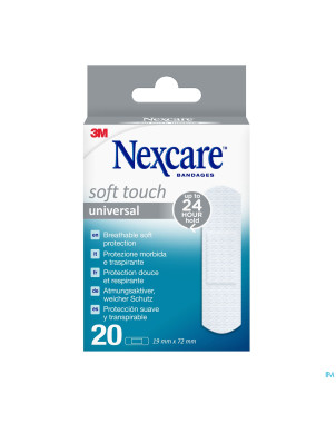Nexcare 3m soft touch universal 19mmx72mm strips20