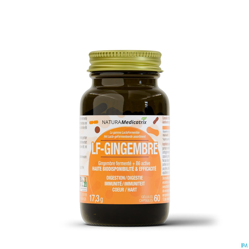 Lacto fermentee gingembre   caps 60
