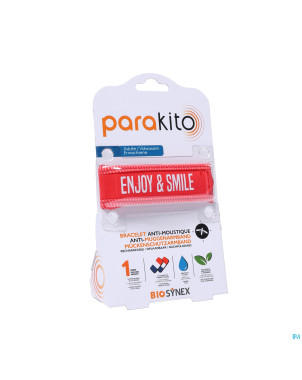 Para'kito bracelet adulte good vibes rouge    1