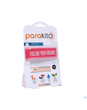 Para'kito bracelet adulte good vibes fuschia    1