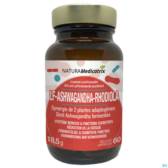 Lacto fermentee ashwaganda rhodiola    caps 60