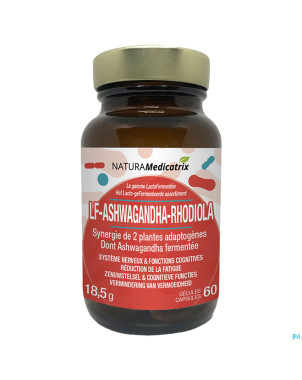 Lacto fermentee ashwaganda rhodiola    caps 60