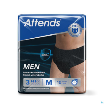 Attends men protective underwear 3 m