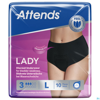 Attends lady discreet underwear 3 l