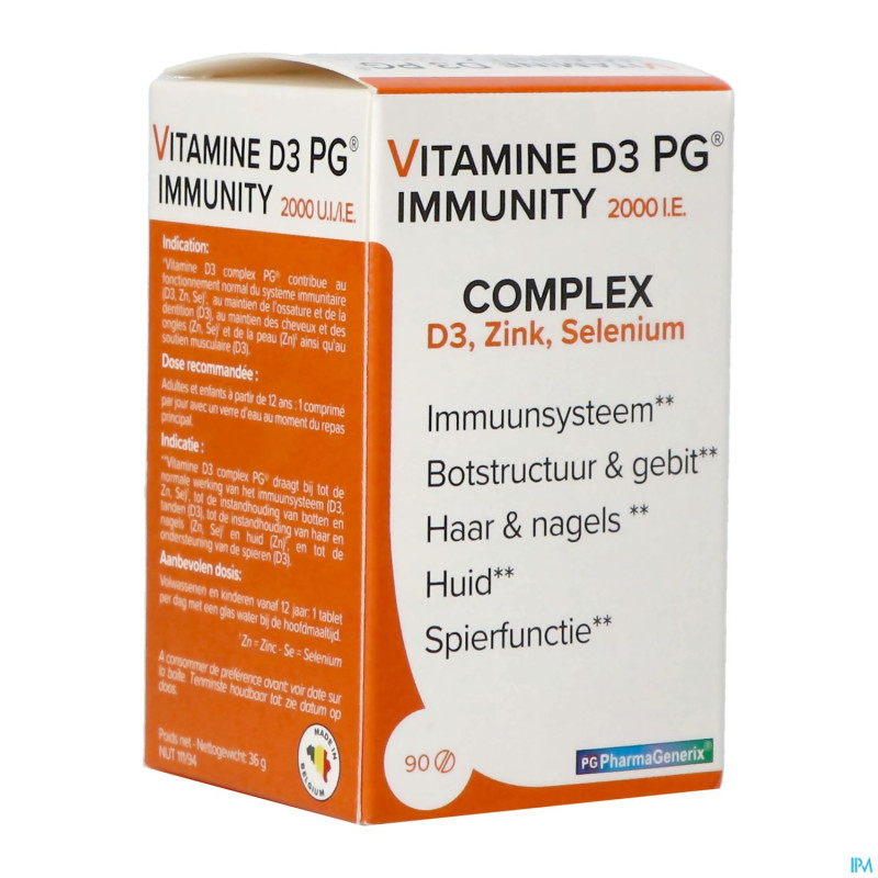 Vitamine d3 2000ui immunity pharmagenerix  comp 90
