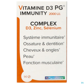 Vitamine d3 2000ui immunity pharmagenerix  comp 90