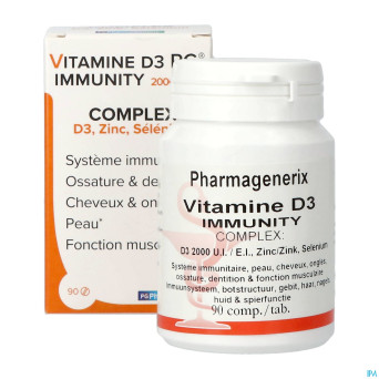 Vitamine d3 2000ui immunity pharmagenerix  comp 90