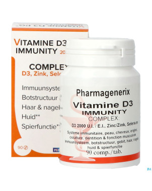 Vitamine d3 2000ui immunity pharmagenerix  comp 90