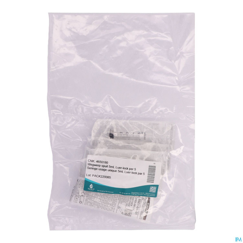 Seringue usage unique 5ml luer-lock    5 magis