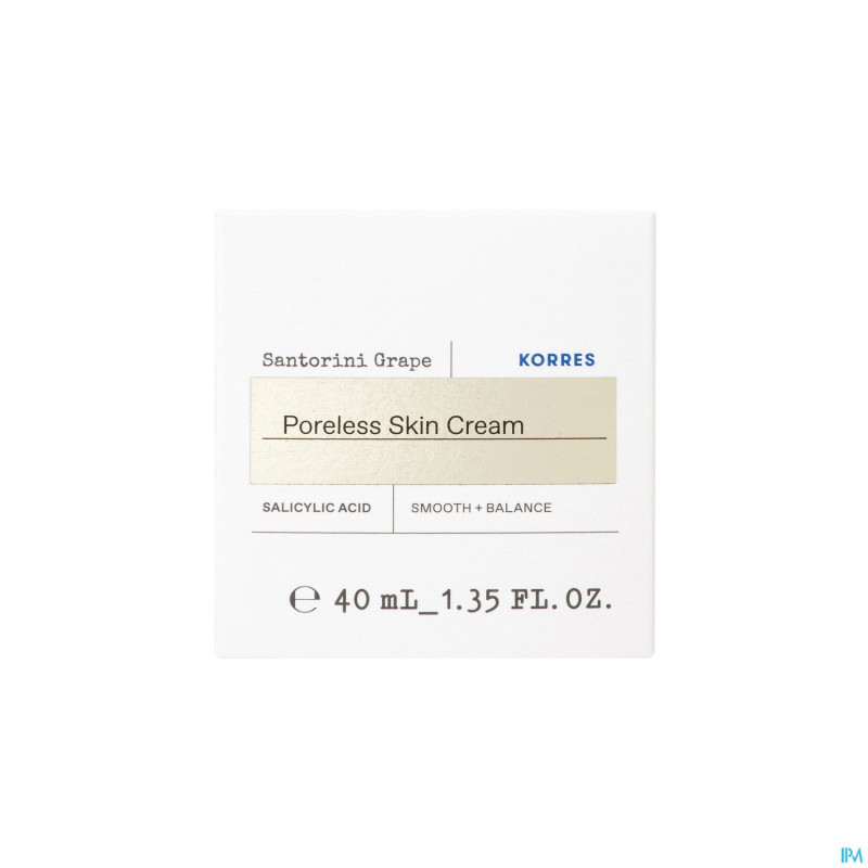 Korres kf cr a/pores dilates raisin santorin  40ml