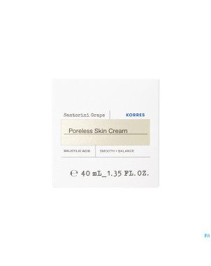Korres kf cr a/pores dilates raisin santorin  40ml