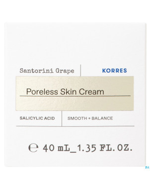 Korres kf cr a/pores dilates raisin santorin  40ml