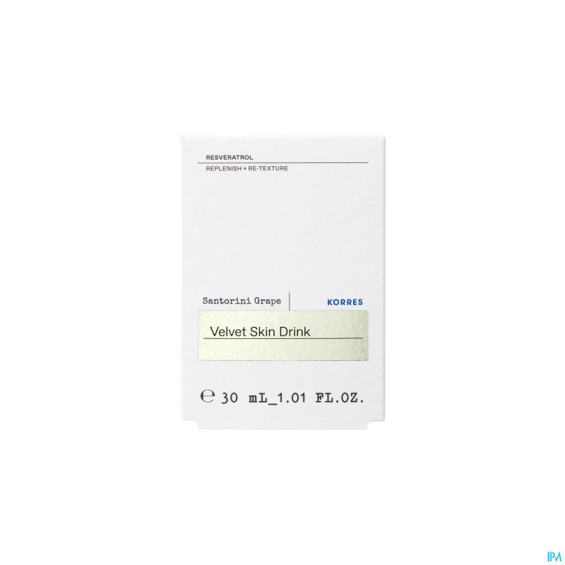 Korres kf elixir peau velours raisin santorin 30ml