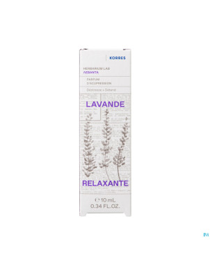 Korres kb parfum acupression lavande relaxant.10ml