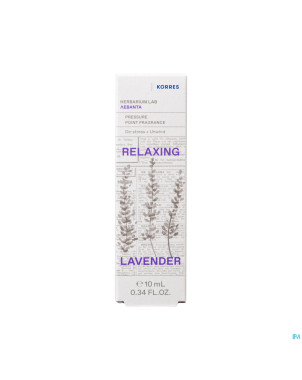 Korres kb parfum acupression lavande relaxant.10ml