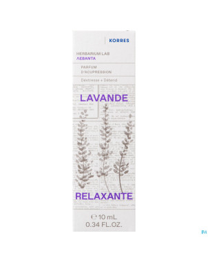 Korres kb parfum acupression lavande relaxant.10ml