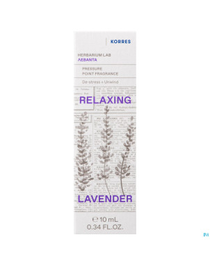 Korres kb parfum acupression lavande relaxant.10ml