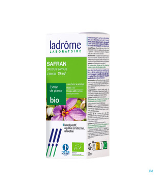 Ladrome safran extrait plantes bio    50ml