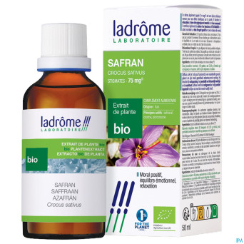 Ladrome safran extrait plantes bio    50ml