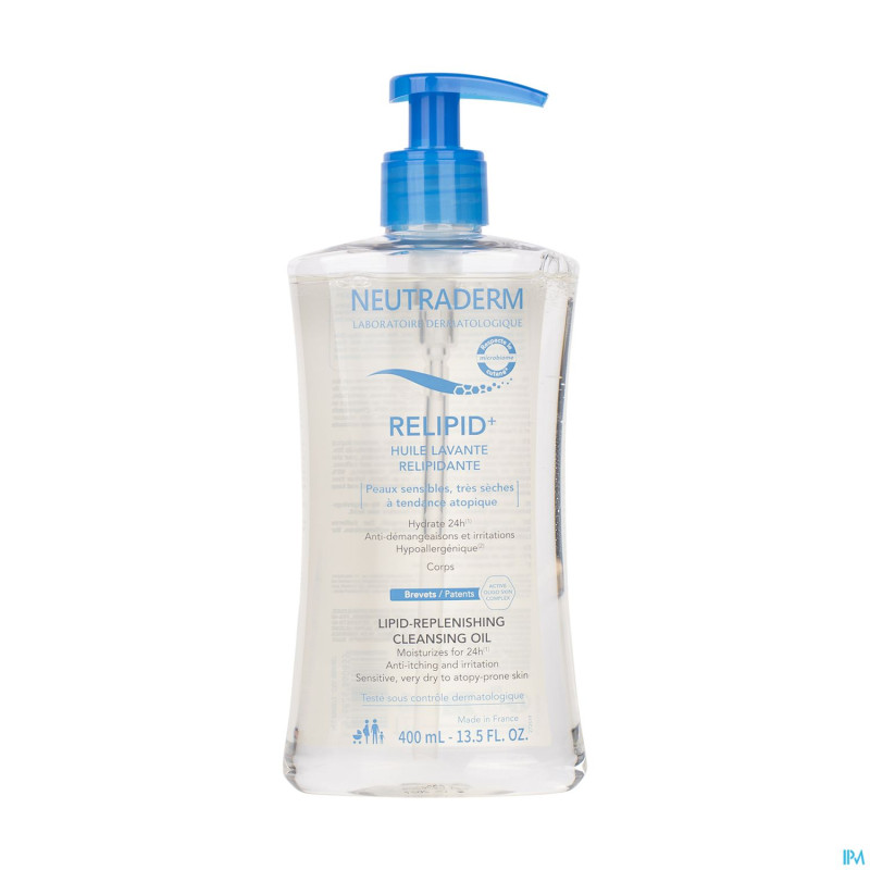 Neutraderm relipid+ huile lavante relipidant.400ml