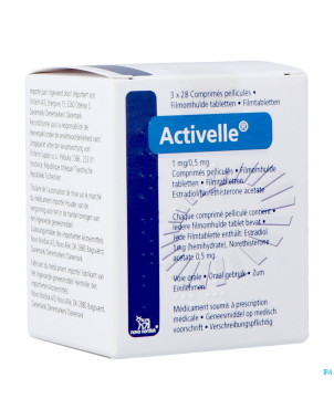 Activelle orifarm    comp pell 3x28 pip