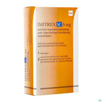 Imitrex sc 6mg sol inj cart. 2+auto inj glaxopen 1